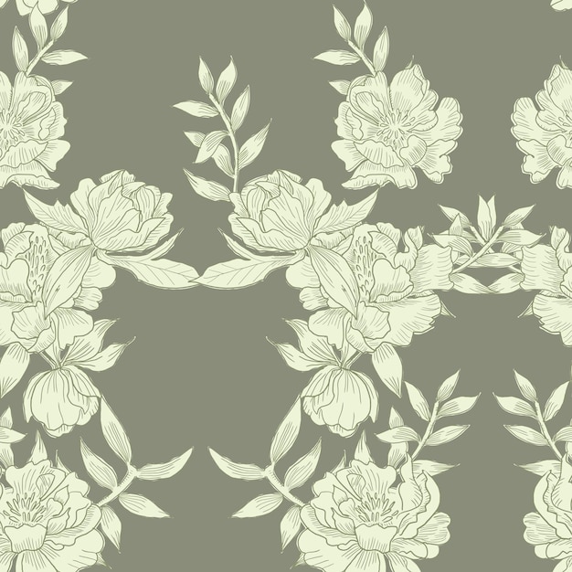 un papel tapiz con un patrón de flores y la palabra rosas en él