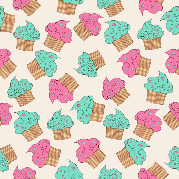 papel tapiz con patrón de pastelito
