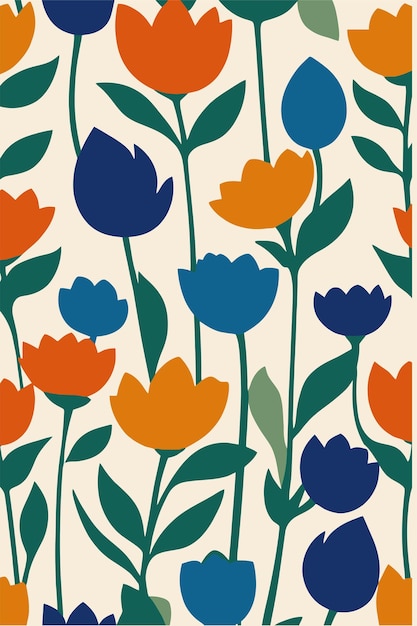 un papel tapiz por persona presenta una variedad de flores
