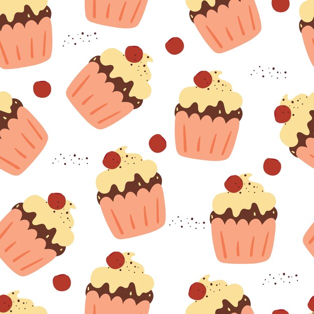 papel tapiz de regalo textil para pasteles de dibujos animados sin costuras
