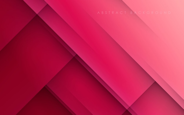 Papercut diagonal de fondo rosa abstracto moderno