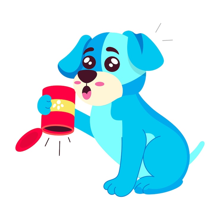 Vector un paquete de 16 pegatinas planas para cachorros