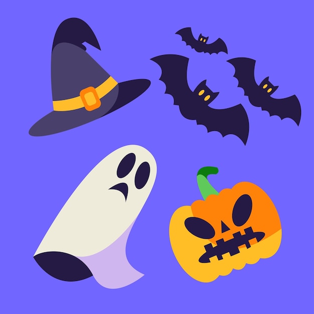 El paquete de activos de ilustraciones de Halloween