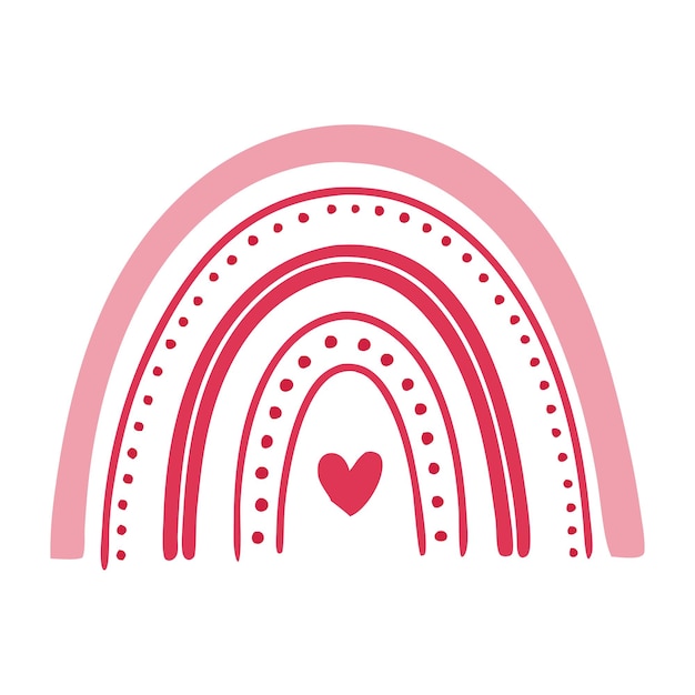 El paquete de arco iris del día de San Valentín SVG PNG