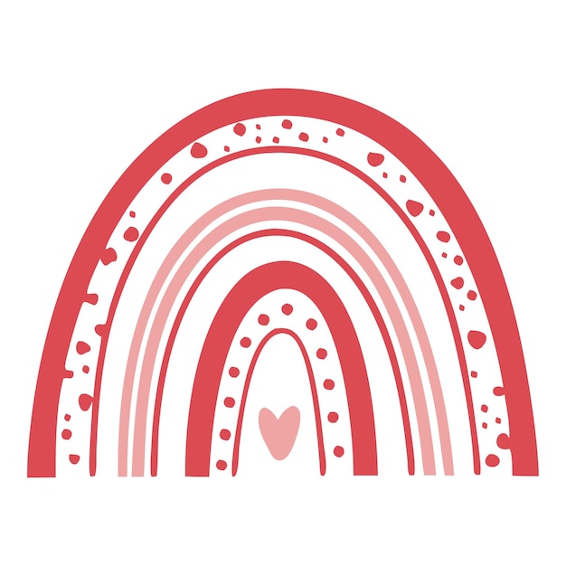 El paquete de arco iris del día de San Valentín SVG PNG