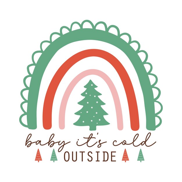 El paquete Boho de Navidad Rainbow SVG