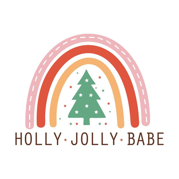 El paquete Boho de Navidad Rainbow SVG
