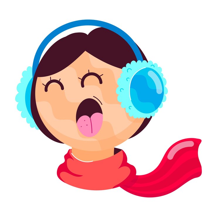 Vector un paquete de bonitas pegatinas planas de invierno y navidad