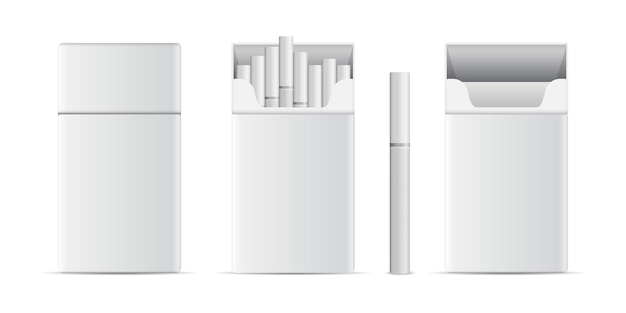 Paquete de cigarrillos icono en estilo plano fumar vector ilustración sobre fondo aislado caja de tabaco signo concepto de negocio