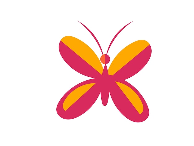 paquete de contorno de mariposa dibujado a mano