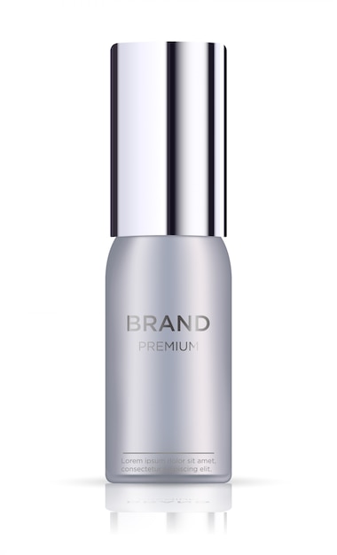 Paquete cosmético del tubo en blanco aislado en blanco