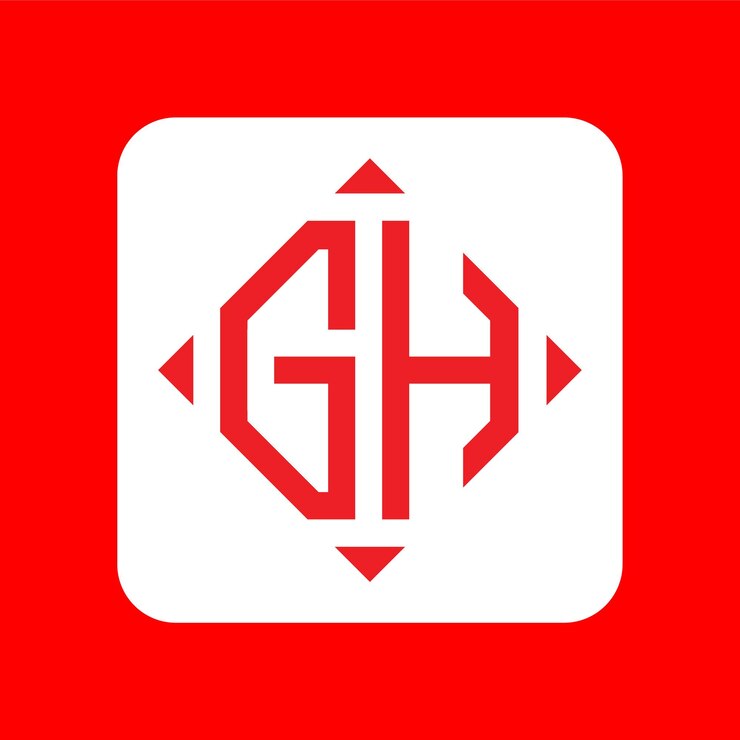 Vector paquete creativo simple de diseños de logotipos de letras iniciales gh