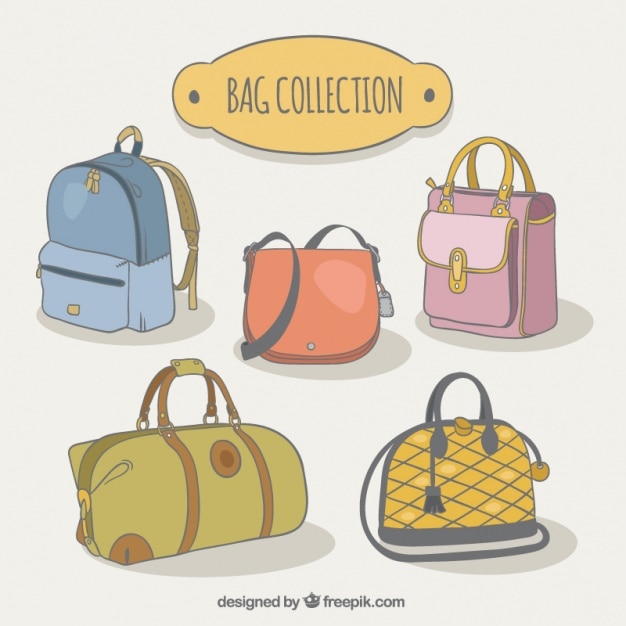 Paquete de diferentes tipos de bolsos