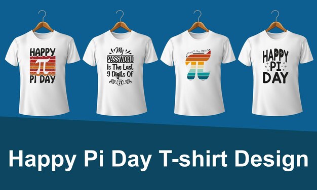 Paquete de diseño de camiseta Happy Pi Day