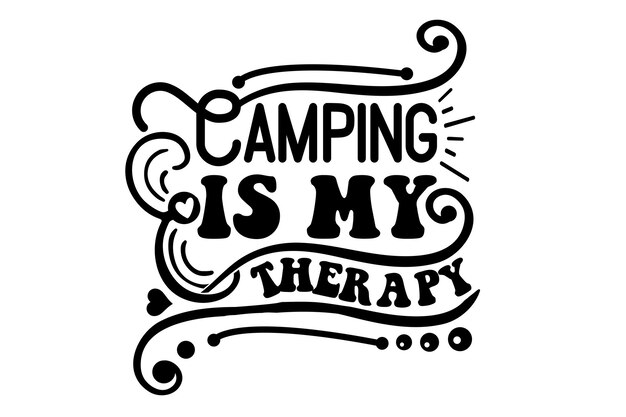 El paquete de diseño de campamento Svg