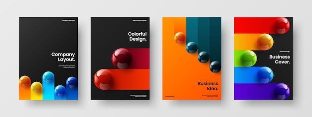 Paquete de diseño de diseño de vector de cartel original