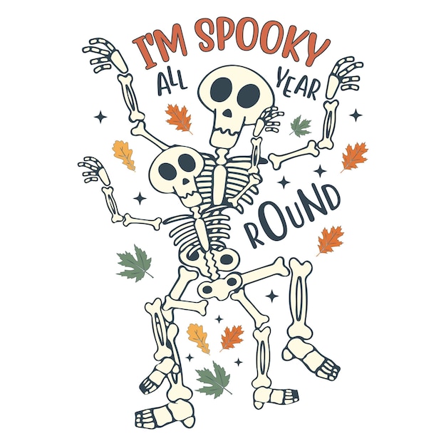 Paquete de diseño de sublimación de esqueleto de Halloween