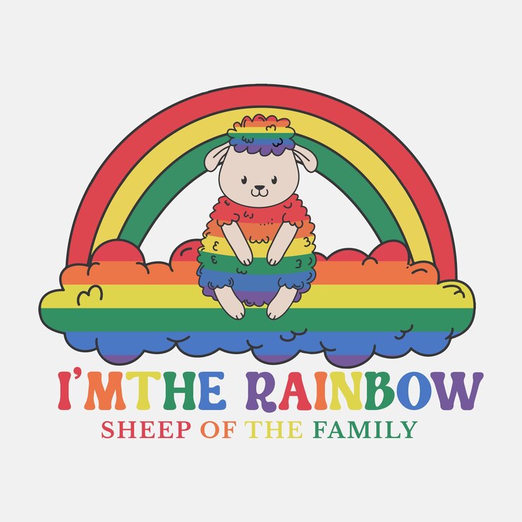 Vector paquete de diseño de sublimación del mes del orgullo lgbtq