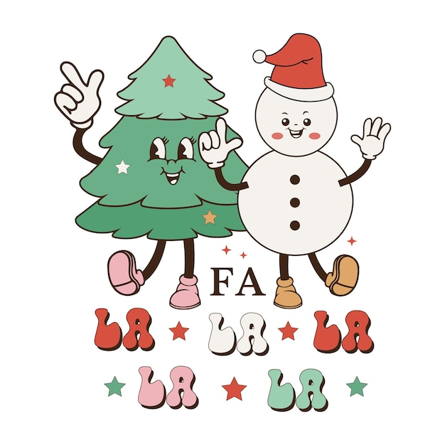 El paquete de diseño de sublimación de Navidad retro