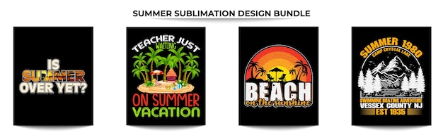 Paquete de diseño de sublimación de verano vol. 05