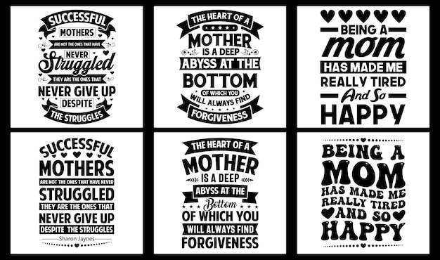 Paquete de diseño SVG de mamá. Paquete de diseño de camiseta de tipografía de mamá. Mamá diseñó un Vector. mamá divertida