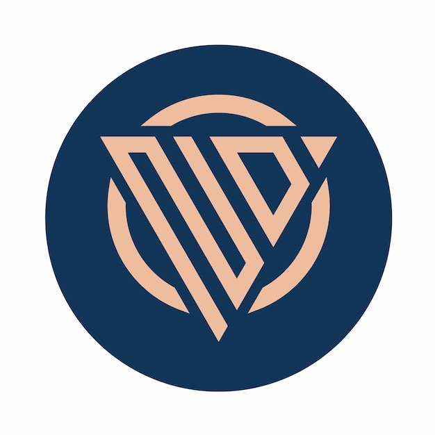 Paquete de diseños de logotipo ND de letras iniciales simples creativas