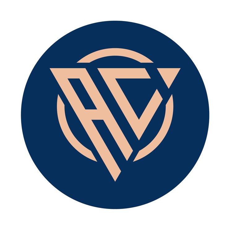 Vector paquete de diseños de logotipos ac de letras iniciales simples y creativas