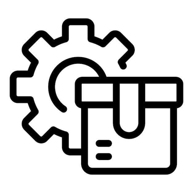 Paquete de entrega de gestión de equipos que representa la optimización de la cadena de suministro
