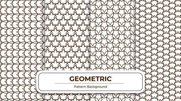 Paquete de fondo de patrones sin fisuras geométricas