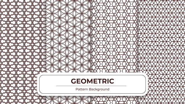 Paquete de fondo de patrones geométricos sin fisuras