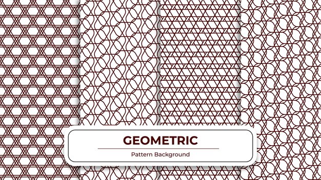 Paquete de fondo de patrones geométricos sin fisuras