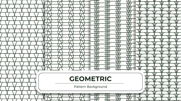 Paquete de fondo de patrones geométricos sin fisuras
