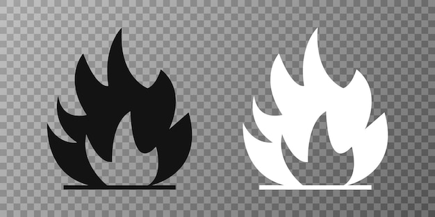 Paquete frágil Vector de señal de fuego