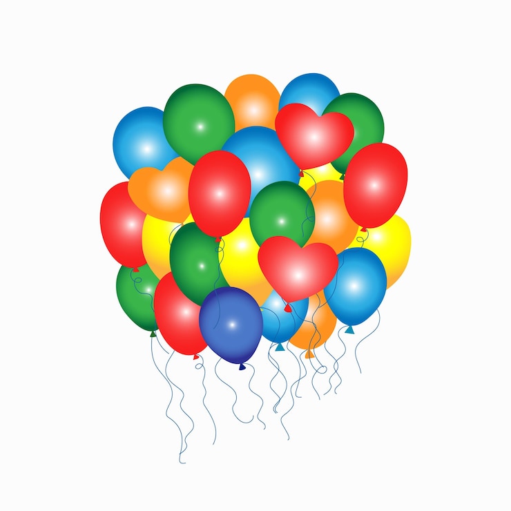 Vector paquete de globos2