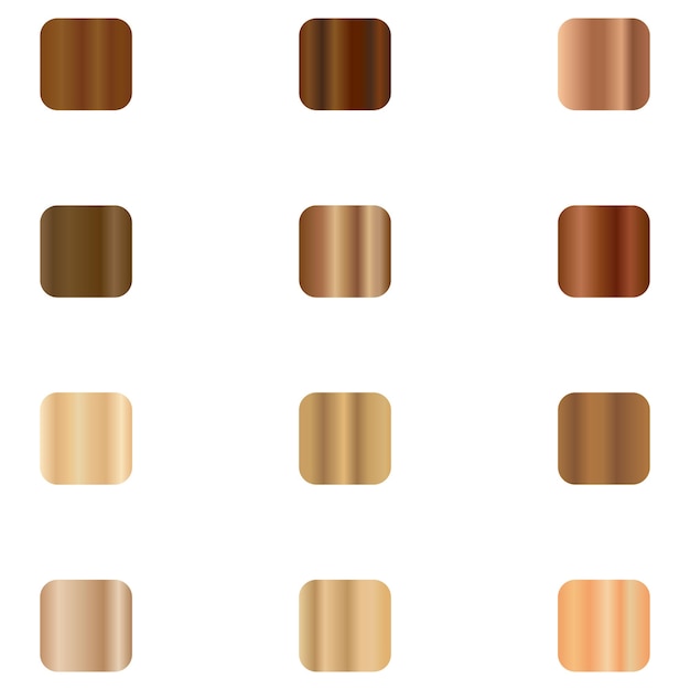 El paquete de gradientes de las sombras de madera
