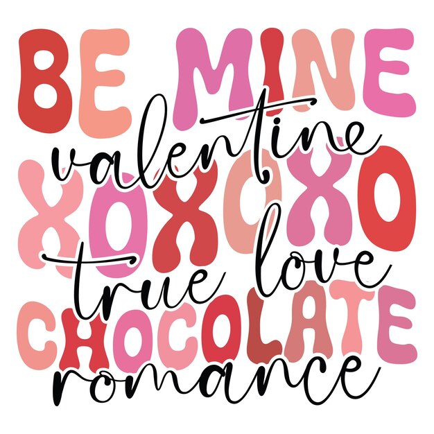 El paquete gráfico de sublimación Retro Valentine
