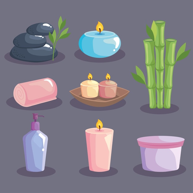 Paquete de icono de spa
