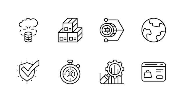 Paquete de iconos de comercio electrónico