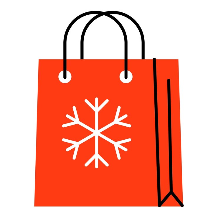 El paquete de iconos de contorno de colores de Navidad