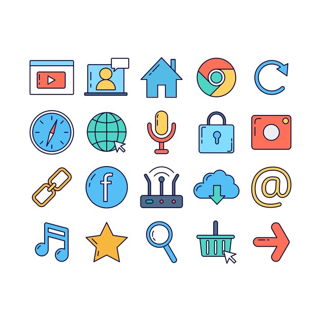 El paquete de iconos de Digital Essentials
