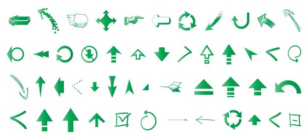 El paquete de iconos de flecha