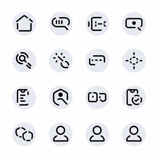 El paquete de iconos de la interfaz de usuario
