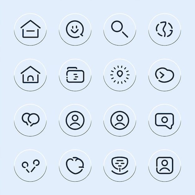 El paquete de iconos de la interfaz de usuario