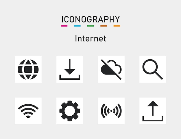 paquete de iconos de internet