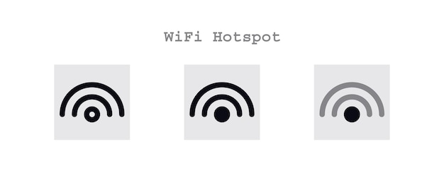 Paquete de iconos de punto de acceso wifi