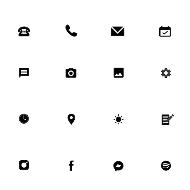 paquete de iconos de las redes sociales