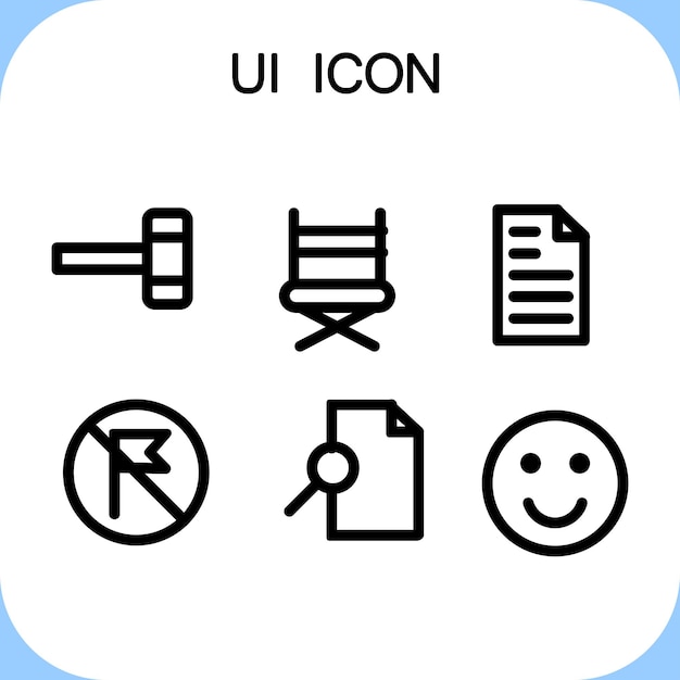 paquete de iconos ui para sitios web