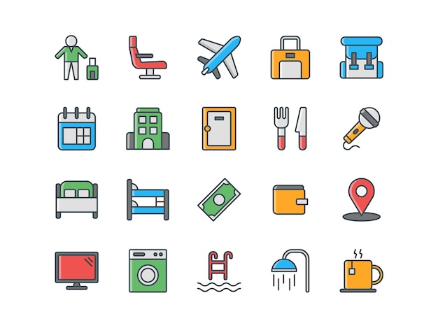 Paquete de iconos de viaje