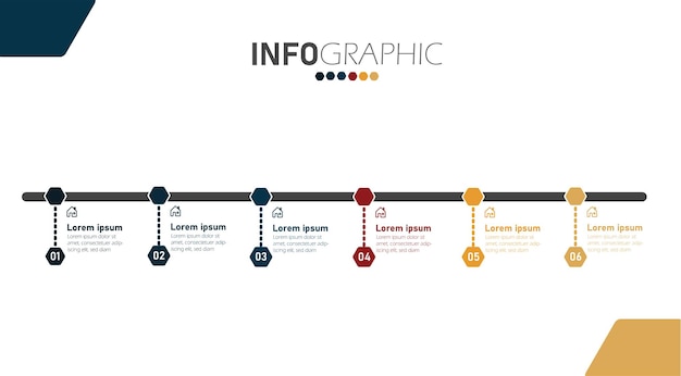 Paquete de infografía de gráfico de negocios