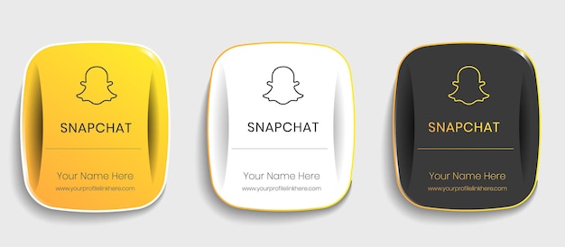 paquete de insignias de perfil de Snapchat